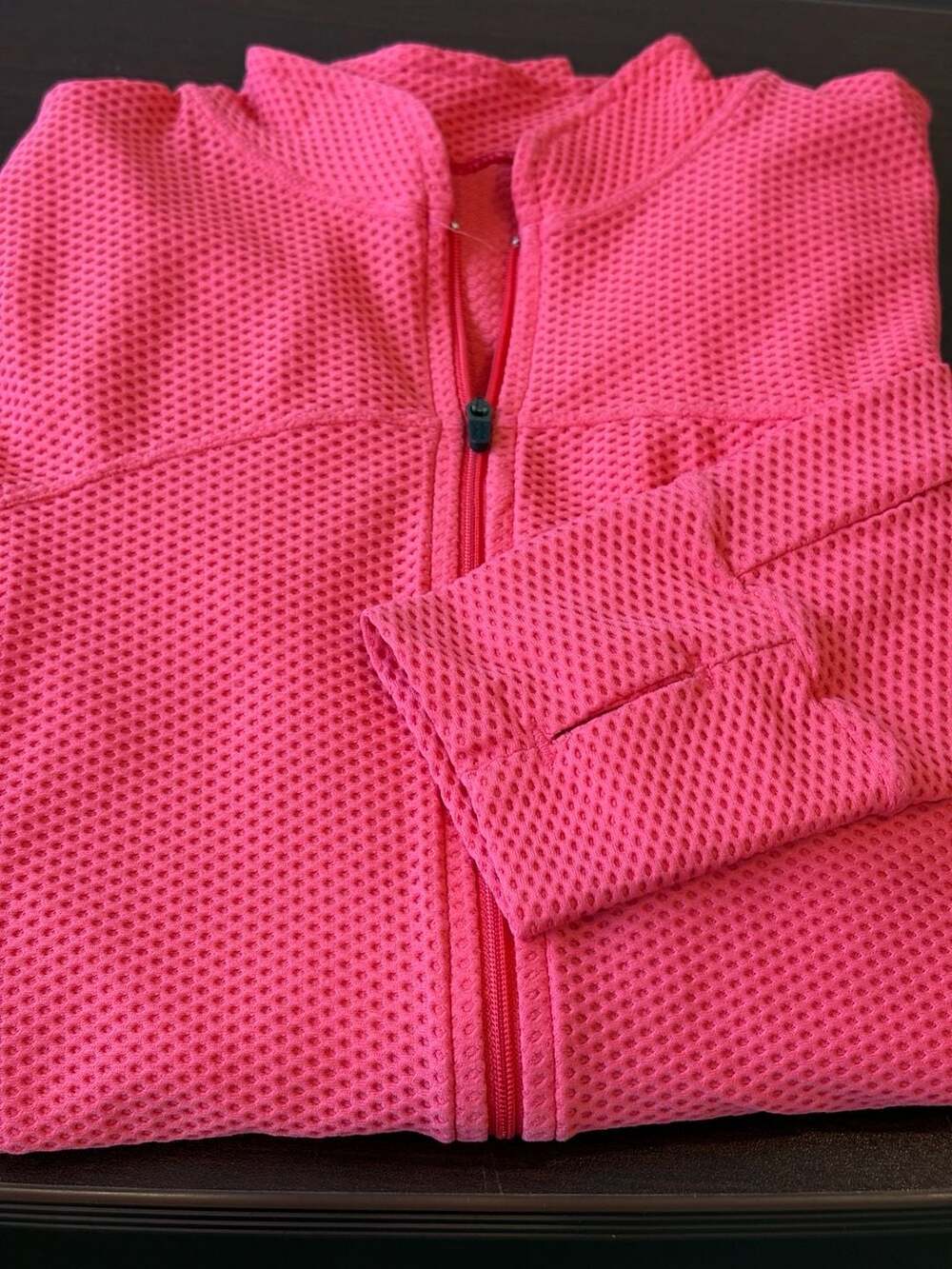 Track & Field Powercool Full Zip Jacket Size XL Red Waffle Texture